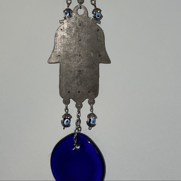 Evil Eye & Triple Hamsa (abundance & prosperity) wall hanging - Picture 4 of 4